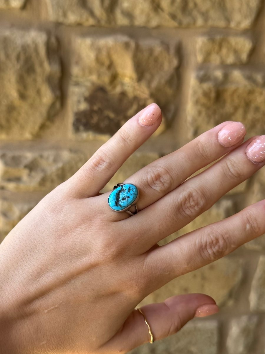 Talco Turquoise Nugget Ring - Horseshoe J & Co.
