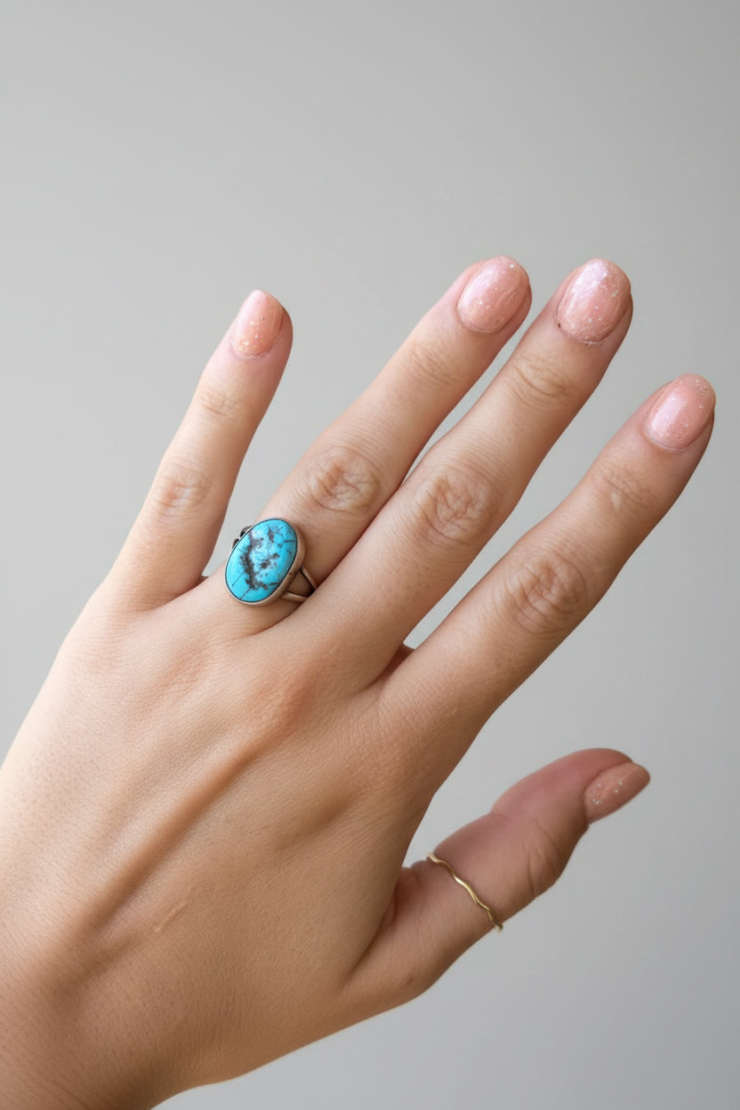Talco Turquoise Nugget Ring - Wooten's