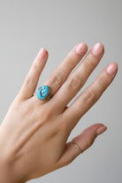 Talco Turquoise Nugget Ring - Wooten's