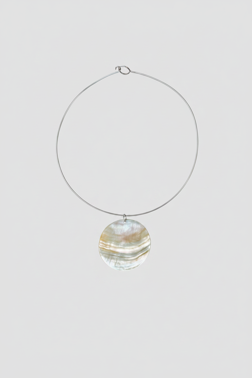 Tampa Mother of Pearl Neck Ring Necklace - Wooten's