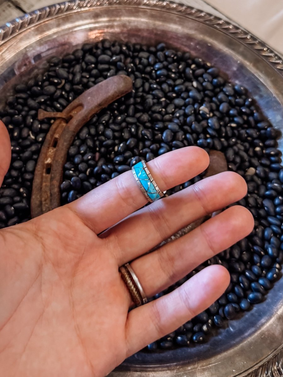 Tarp Zuni Turquoise Ring - Horseshoe J & Co.