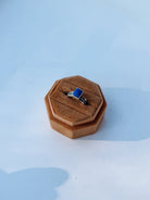 Temple Rectangle Blue Lapis Ring - Horseshoe J & Co.