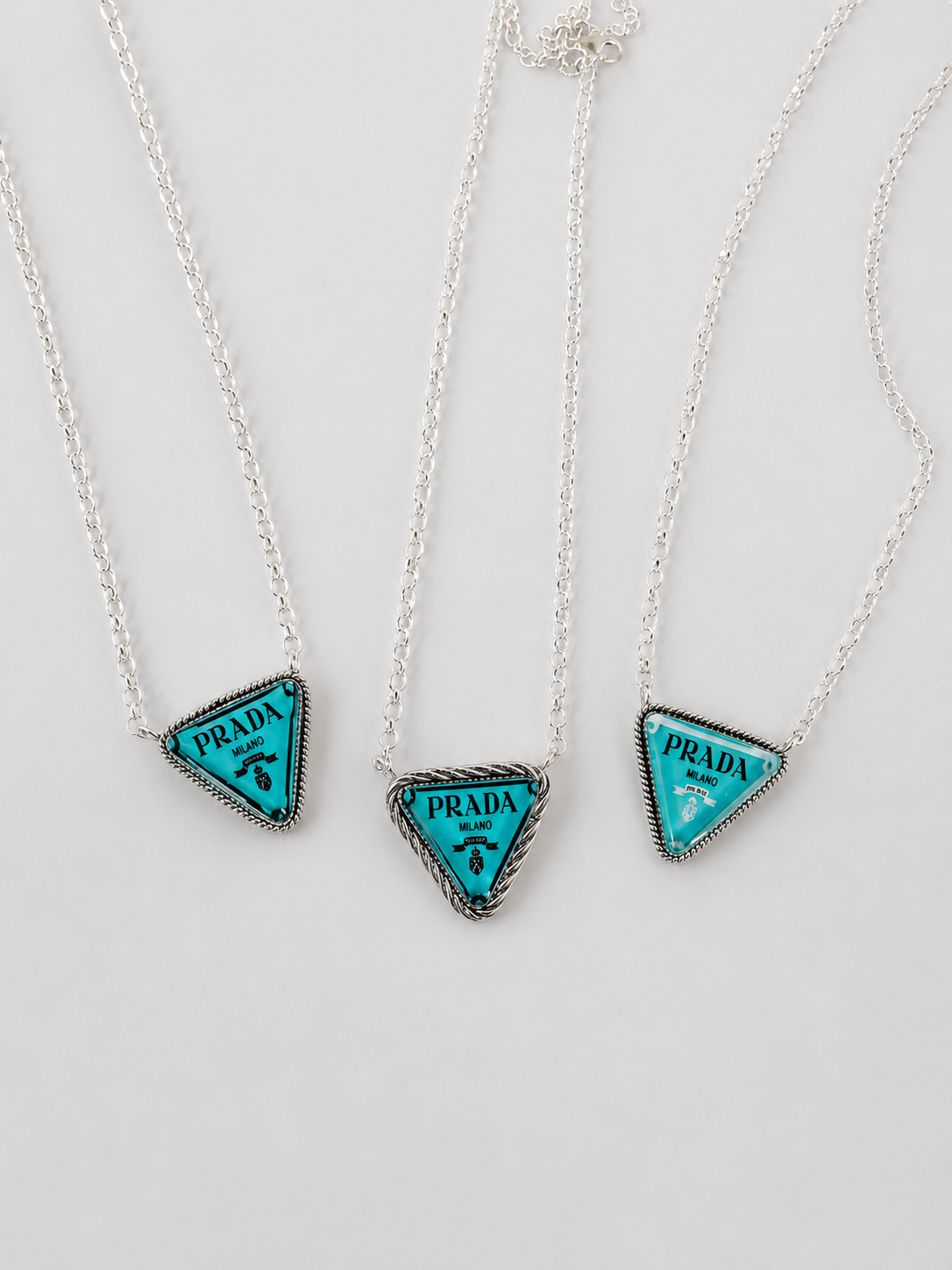 The Blue Nameplate Necklace - Wooten's