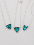 The Blue Nameplate Necklace - Wooten's