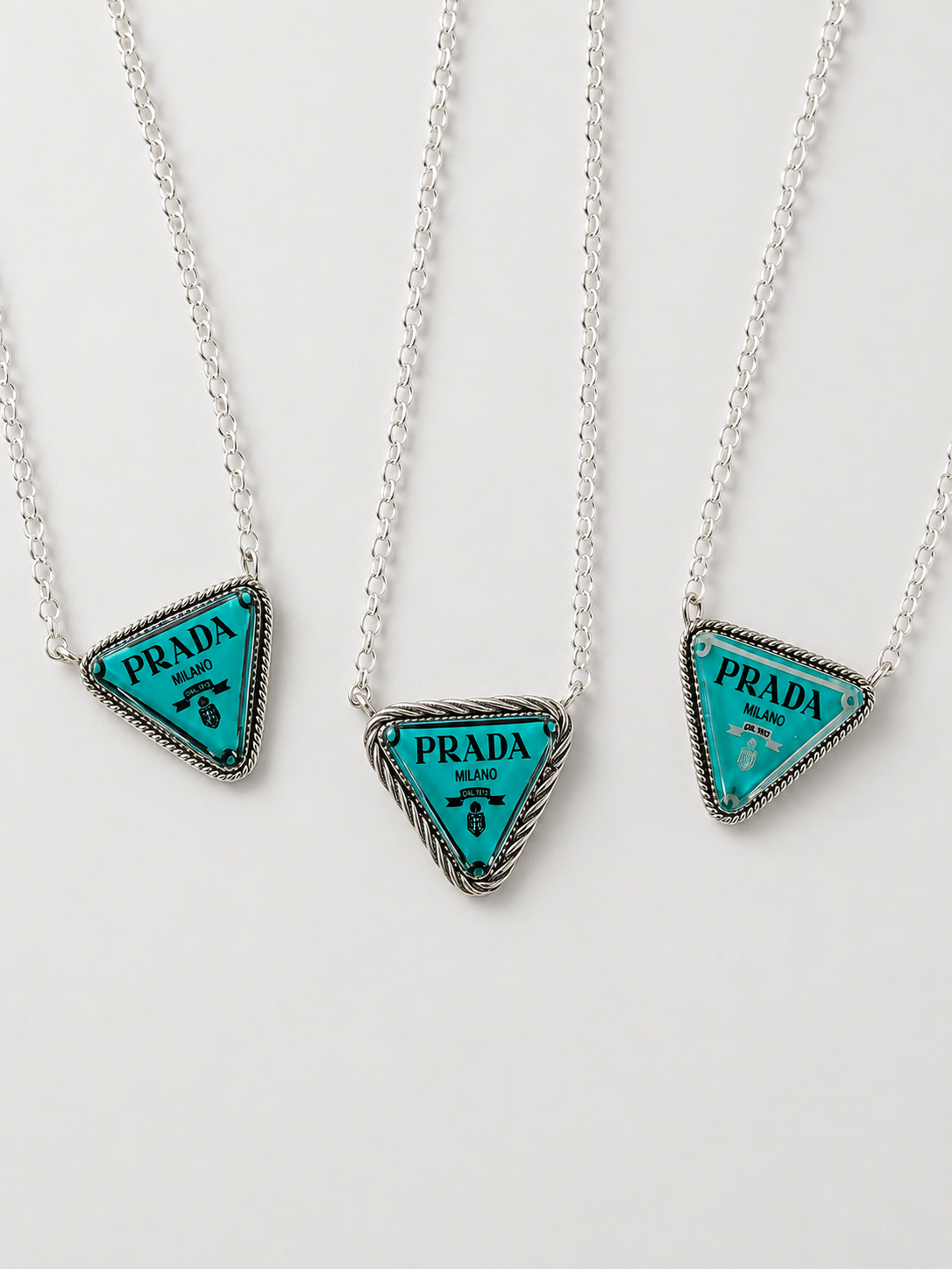 The Blue Nameplate Necklace - Wooten's