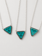 The Blue Nameplate Necklace - Wooten's