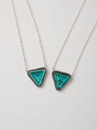The Blue Nameplate Necklace - Wooten's
