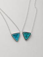 The Blue Nameplate Necklace - Wooten's