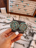 The Pine Turquoise Cluster Earrings - Horseshoe J & Co.