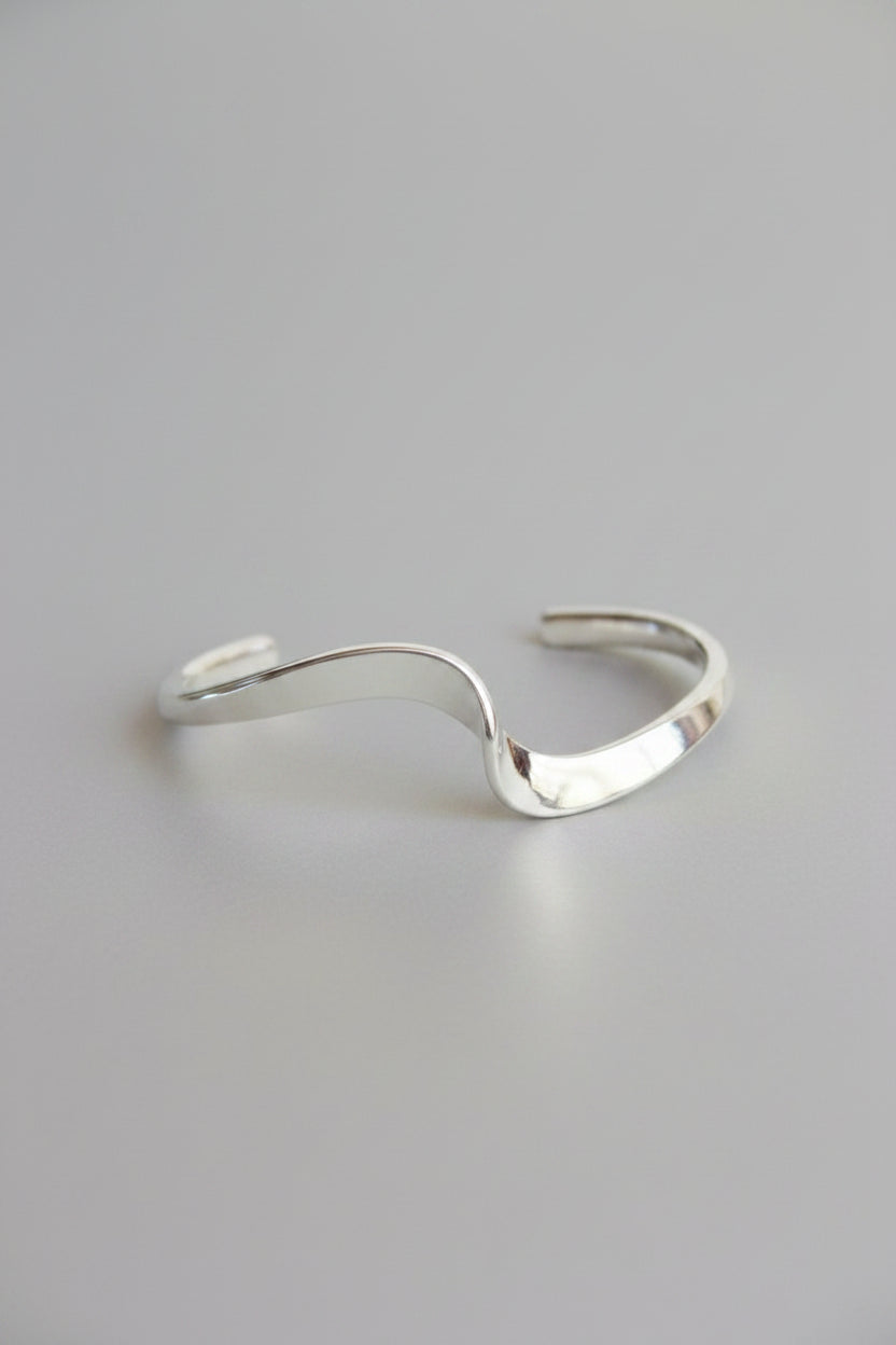 Tiptonville Silver Wave Cuff - Wooten's