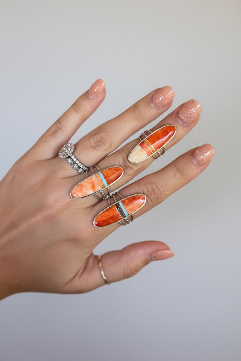 Tomball Mixed Stone Inlay Ring - Wooten's