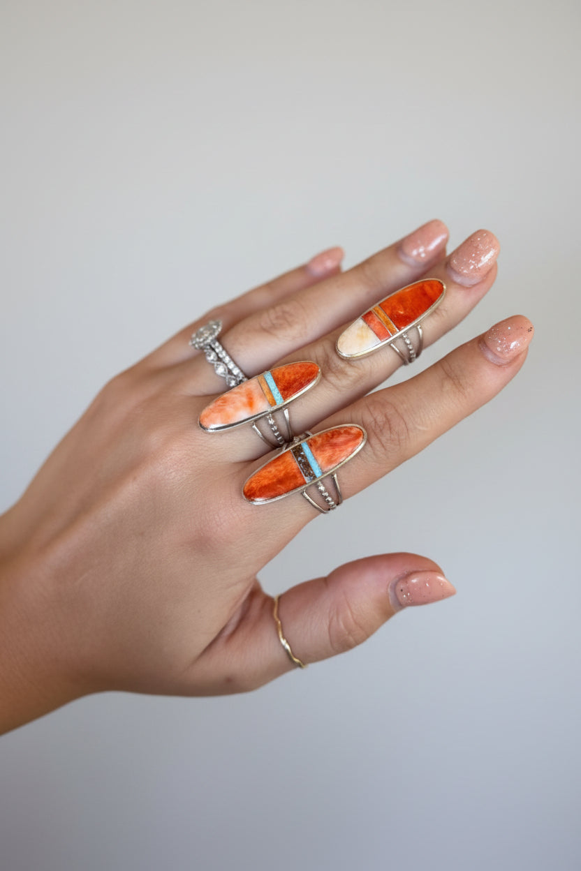 Tomball Mixed Stone Inlay Ring - Wooten's