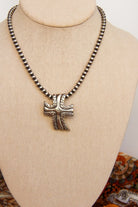 Topock Silver Cross Necklace Pendant - Horseshoe J & Co.