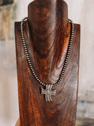 Topock Silver Cross Necklace Pendant - Horseshoe J & Co.