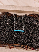 Train of Love Turquoise Bar Necklace - Horseshoe J & Co.
