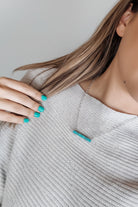 Train of Love Turquoise Bar Necklace - Wooten's