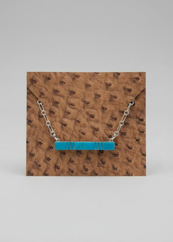 Train of Love Turquoise Bar Necklace - Wooten's