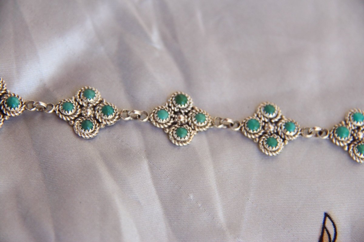 Trinidad Turquoise Link Bracelet - Horseshoe J & Co.
