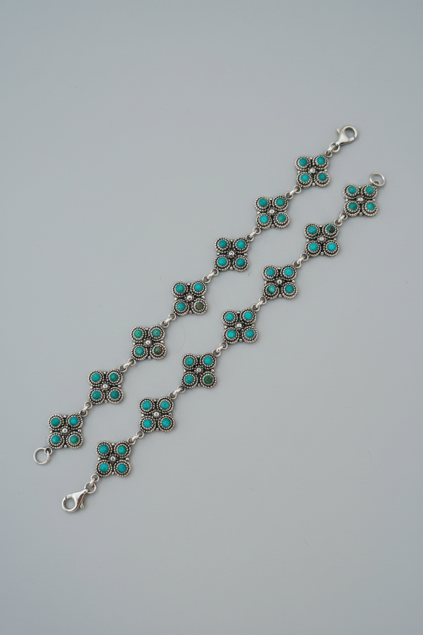 Trinidad Turquoise Link Bracelet - Wooten's