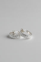 Troy Snake Print Hoop Earrings - Wooten's