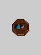Turquoise Horned Frog Ring - Wooten's
