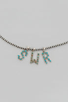Turquoise Initial Pendant - Wooten's