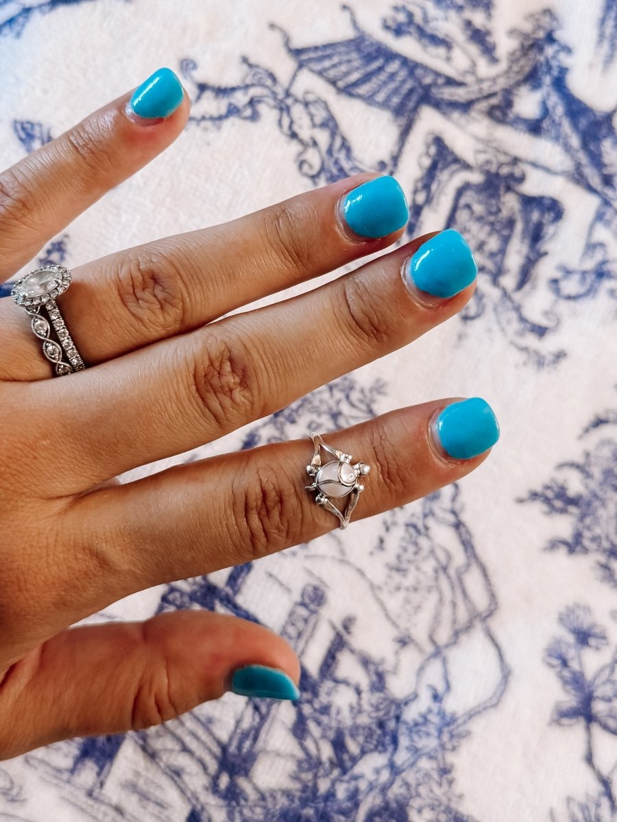 Turtle Mother of Pearl Ring - ring - Horseshoe J & Co.