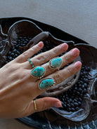Unwound Turquoise Adjustable Ring - Horseshoe J & Co.