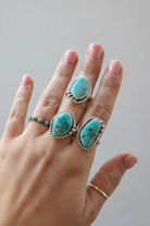 Unwound Turquoise Adjustable Ring - Wooten's