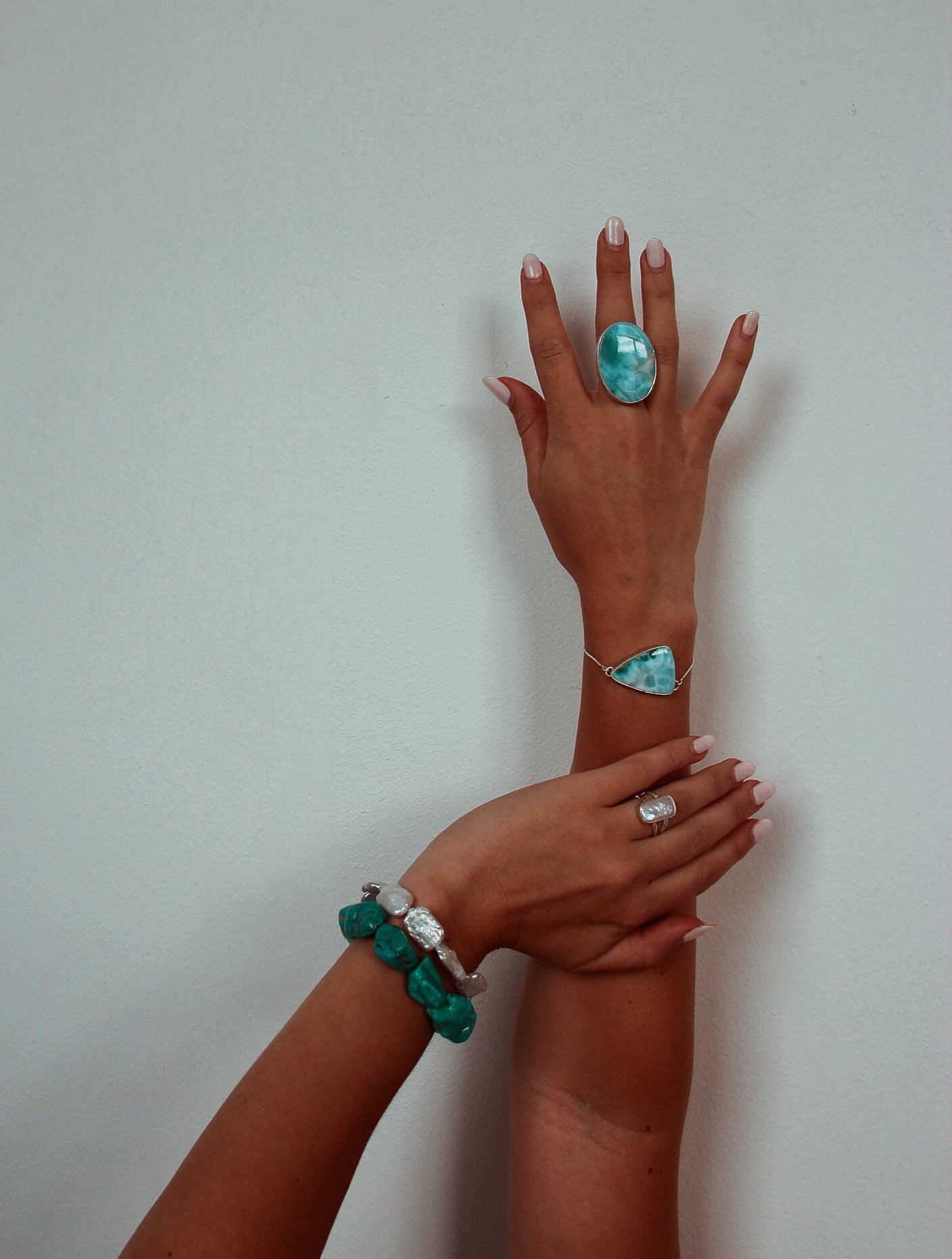 Venice Adjustable Larimar Bracelet - Wooten's