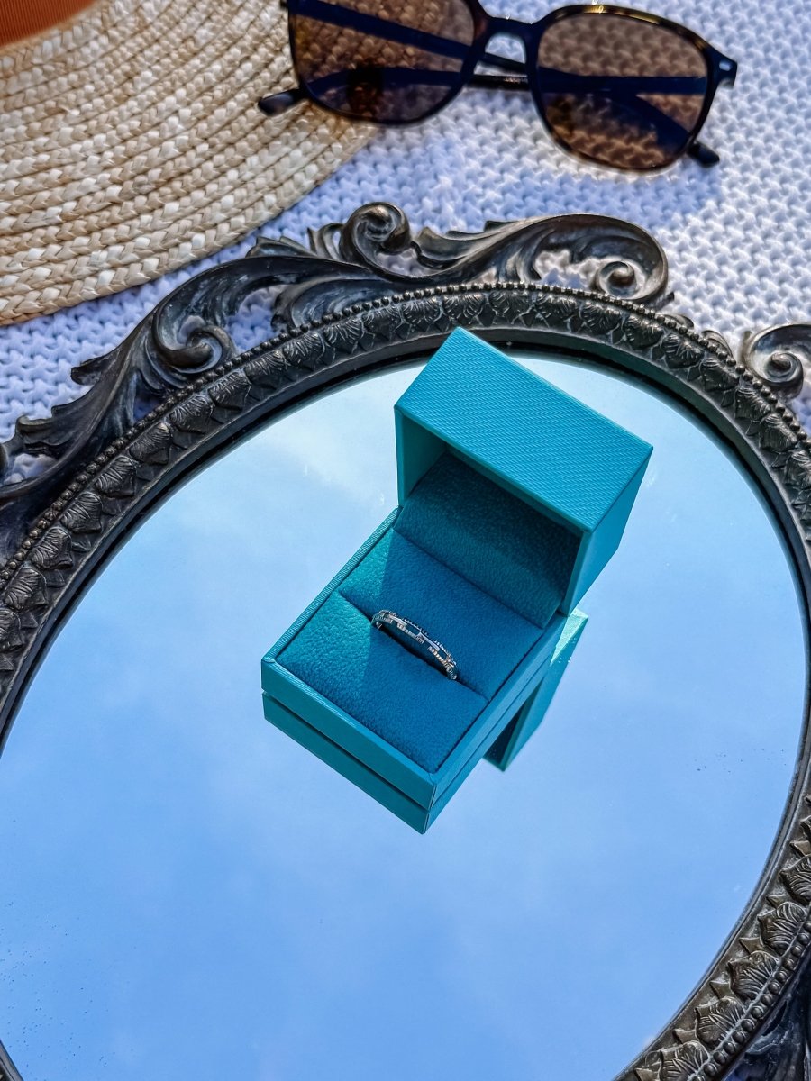 Wagner Square Link Ring - Horseshoe J & Co.
