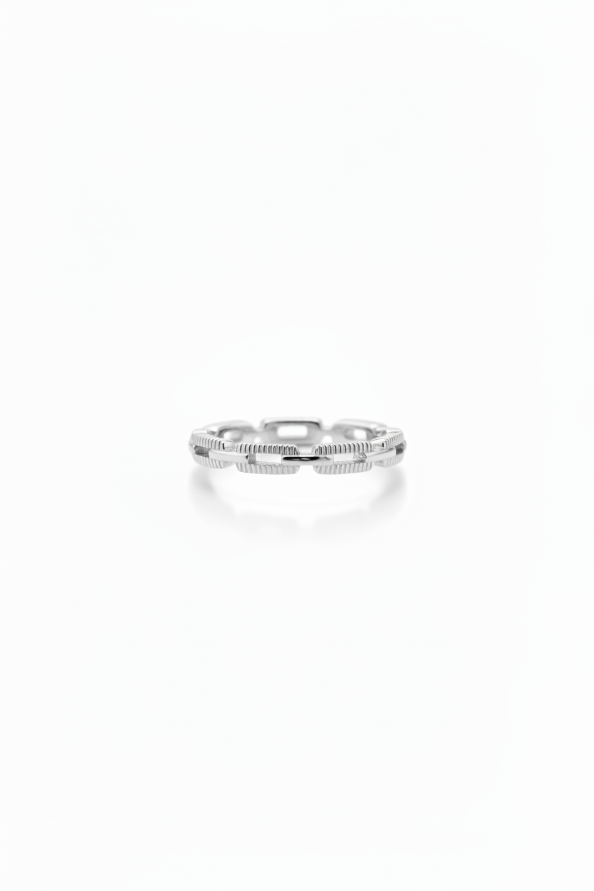 Wagner Square Link Ring - Wooten's