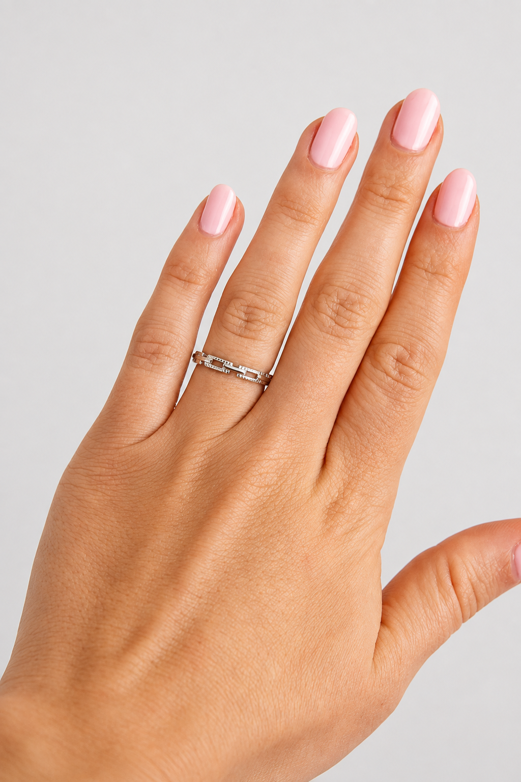 Wagner Square Link Ring - Wooten's