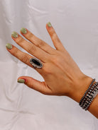 Waverly Black Onyx Ring - Horseshoe J & Co.