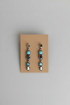 White Buffalo & Turquoise Earrings - Wooten's