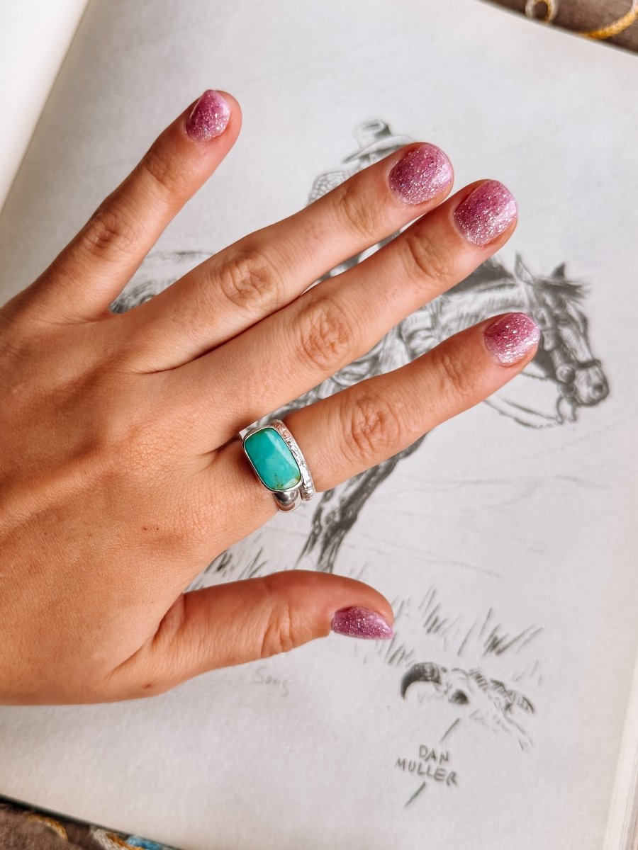 Wild Ember Turquoise Ring - Horseshoe J & Co.