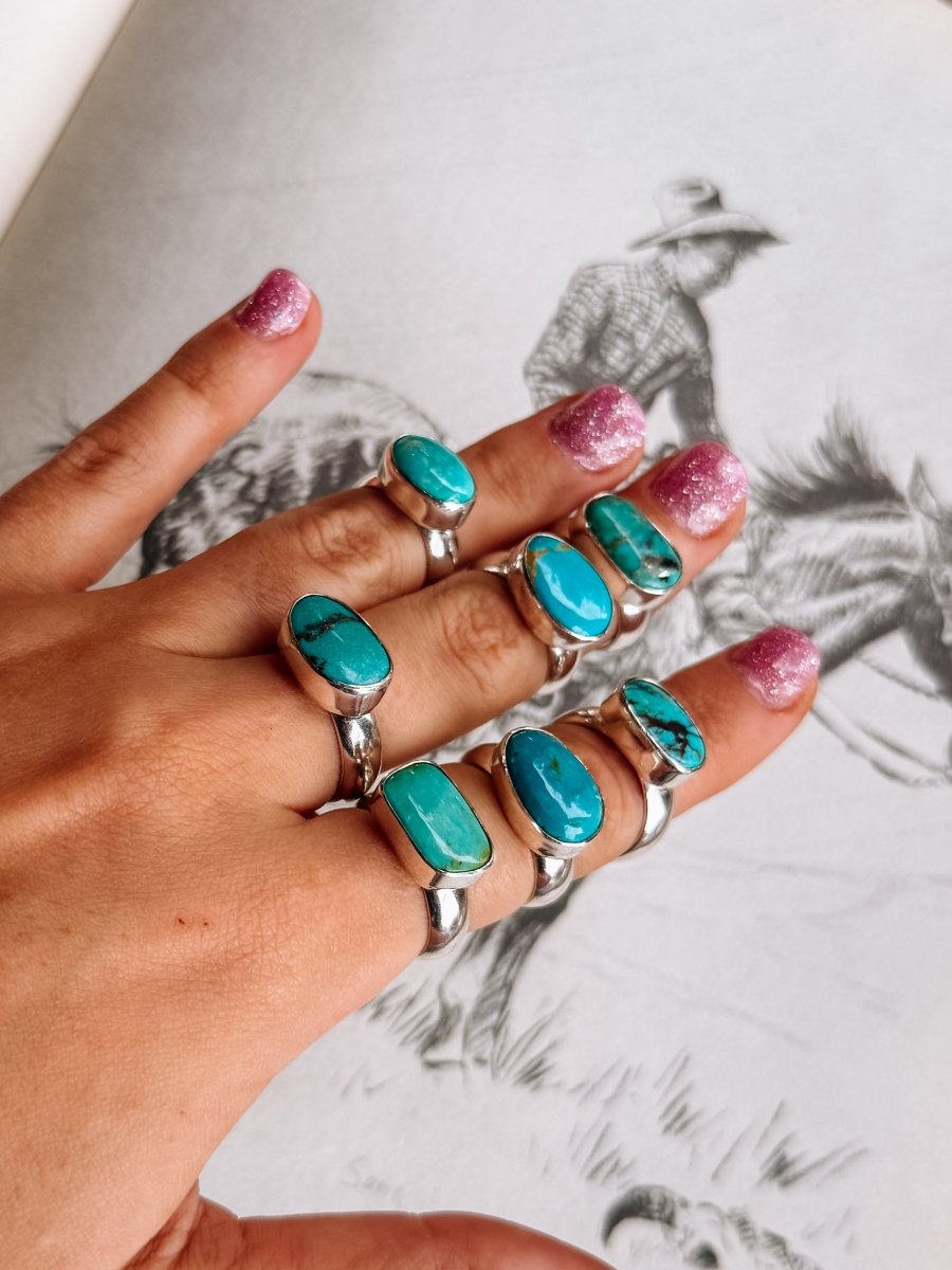 Wild Ember Turquoise Ring - Horseshoe J & Co.