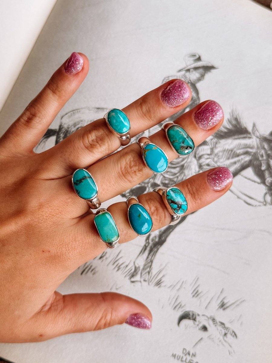 Wild Ember Turquoise Ring - Horseshoe J & Co.