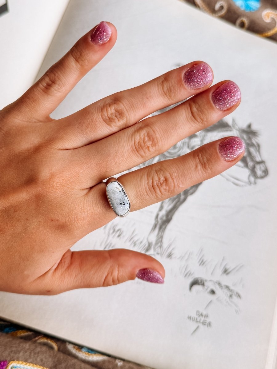 Wild Ember White Buffalo Ring - Horseshoe J & Co.