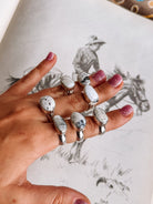 Wild Ember White Buffalo Ring - Horseshoe J & Co.