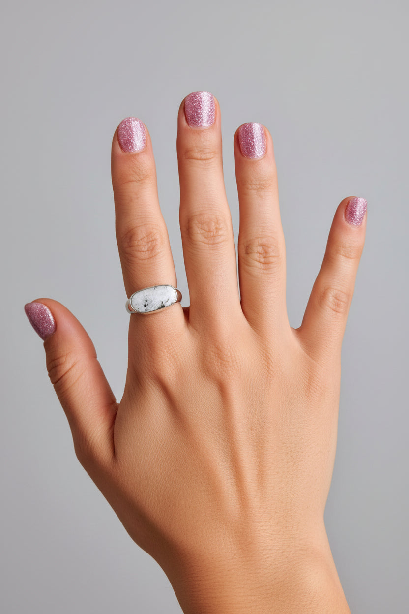 Wild Ember White Buffalo Ring - Wooten's