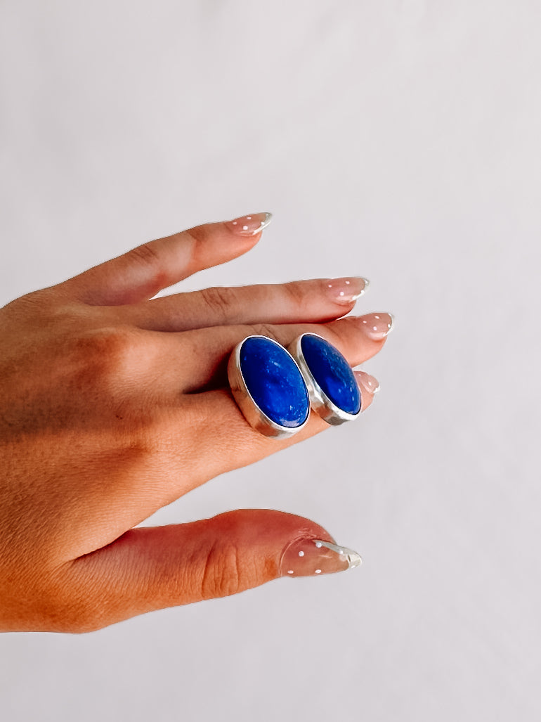 Williston Blue Lapis Stud Earrings - Wooten's