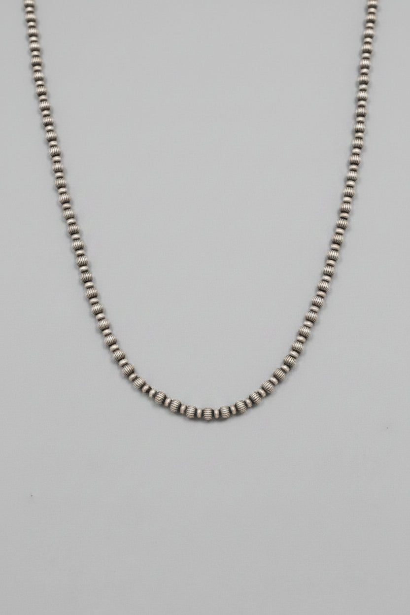 Wilson Textured Sterling Silver Pearl Necklace - Wooten's