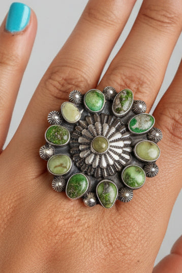 Windom Sonoran Gold Turquoise Ring - ring - Wooten's