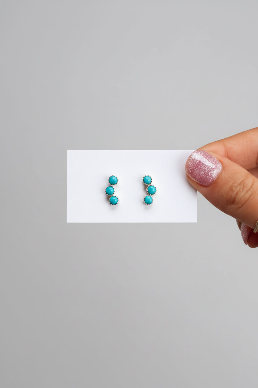 Winnett 3 Stone Crawler Earrings - Wooten's