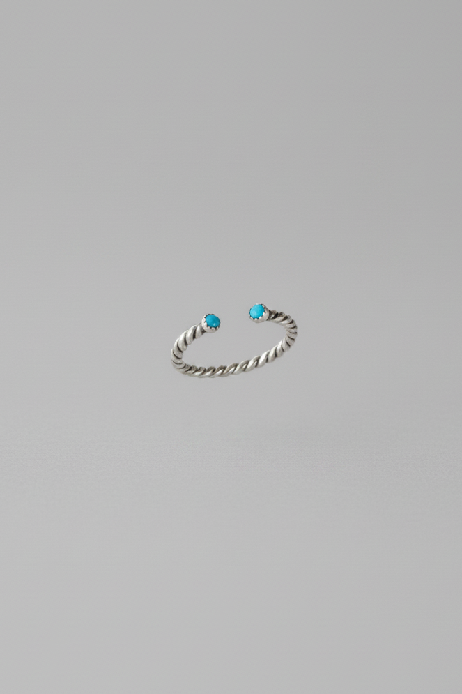 Nazareth Turquoise Twist Ring - Wooten's