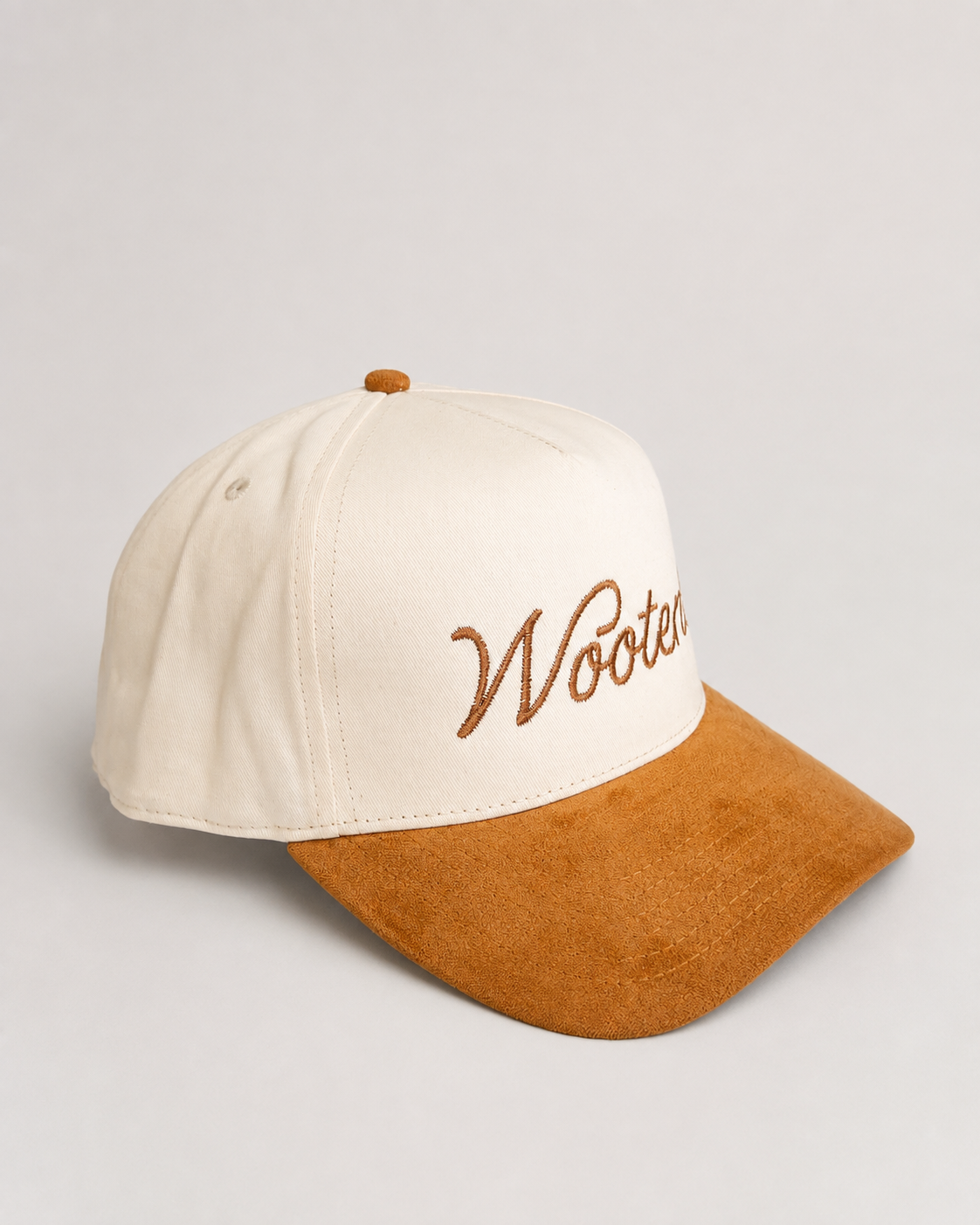 Wooten’s Suedette Caramel Script Hat - Wooten's
