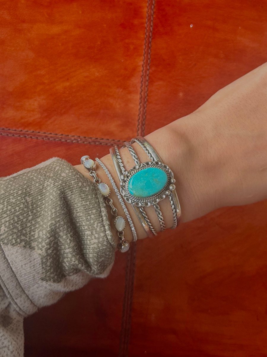 Wray Turquoise Cuff Bracelet - Horseshoe J & Co.