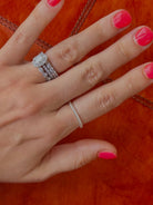 Wyarno Silver Twist Ring Band - Horseshoe J & Co.