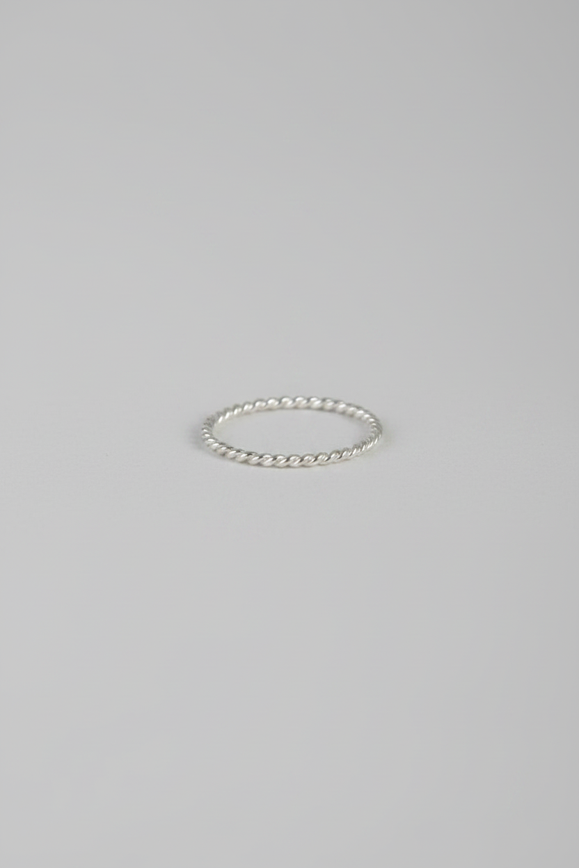 Wyarno Silver Twist Ring Band - Wooten's